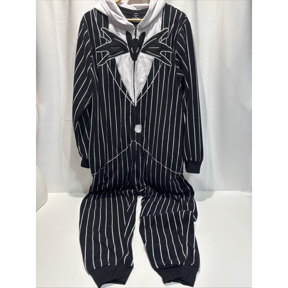 Jack Skellington Nightmare Before Christmas Pajama Suit Halloween Costume Large